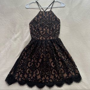 Tobi black lace dress